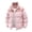 Pink, variant on Puffer Jacket Men Hooded Long Sleeve Solid Color Thick Velvet Lined Casual Jacket Warm Winter Coat for Cold Protection