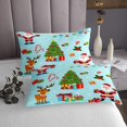 YST Merry Christmas Quilt Set Xmas Tree Bedspread Set Twin Size For