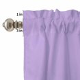 thumbnail image 4 of Minimalist Solid Color Curtain Valances Set Pure Lavender Purple Simple Kitchen Curtains 36&nbsp;inch Length Rod Pocket Valance and Tiers 3 Piece Set Small Bedroom Bathroom Laundry Decor, 4 of 9