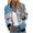 Sky Blue, variant on Pisexur Womens Jacket Windbreaker Jacket Trench Coats Fall Jackets Women's Casual Fashion Printed Pocket Zippered Coat