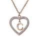 thumbnail image 1 of Collar de Mujer Corazón con Inciales LuckyLy, Modelo Adina rosa UNITALLA, 1 of 7