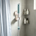 thumbnail image 6 of Suction Cup Mop Holder, No Drill Wall Mounted Cleaning Tool Rack With Adjustable Grip and Roller Clamp, Space Saving Organizer for Brooms Mops Handles and Bathroom Supplies, 6 of 6