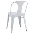thumbnail image 3 of Side Dining Chair, Set of 4, White, Metal, Kitchen Cafe Bistro Hospitality Restaurant, Modern Contemporary HB32552, 3 of 4