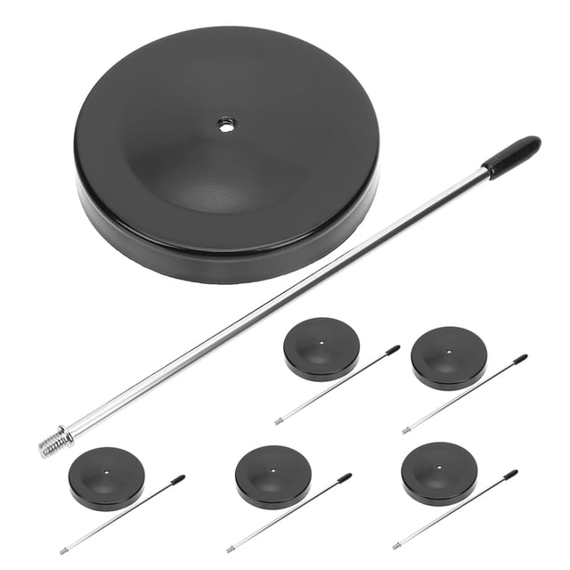 SOPOTUTU 6Pcs Black Metal Restaurant Check Spindle for Office Compact Receipt Holder with Sturdy Construction