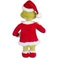 thumbnail image 2 of Dr. Seuss Christmas 18 inch Grinch in Santa Suit with Book Holiday Greeter, 2 of 6