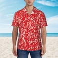 thumbnail image 2 of Fuzoiu Beef Print Hawaiian Shirt for Men, Summer Beach Casual Short Sleeve Button Down Shirts, Men’s Beach Summer Shirts with Pocket,3X-Large, 2 of 7