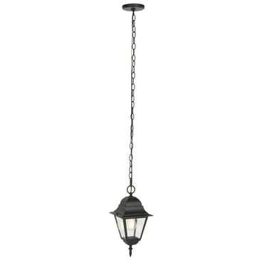 SAFAVIEH Rhion A19 Black Steel Pendant Light with Black Shade