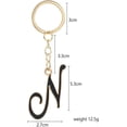 thumbnail image 2 of Zhangyh Letter Keychain,26 Initial Letters Decorative Letter Keychain,Name Keychain for Women Girls Men Teenager Gift, 2 of 2