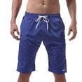thumbnail image 2 of Bermuda Shorts for Men Summer Casual Elastic Waist Straight Leg Relaxed Fit Knee Length Beach Shorts with Pockets, 2 of 5