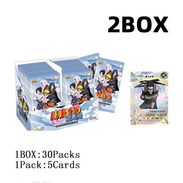Naruto Collection Cards Wholesale Kayou Full Set Booster Box Uzumaki Uchiha Anime Playing Game Cards Gao Jinjia LED