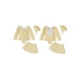 thumbnail image 2 of BemeyourBBs Toddler Baby Girl Swimsuit Infant Bathing Suit 3 Pieces Swimsuits Swim Dress Ruffle Long Sleeve Backless Top with Skirt Set Sun Hat Rash Guard Swimwear Summer Beach Wear, 2 of 9