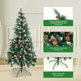 thumbnail image 4 of 6ft Christmas Tree, Cedar Tree，Artificial Christmas Tree, Fake Christmas Tree, The Best Choice for Christmas Decorations, Party Decorations (Cedar Tree Contains Pine Cones and red Fruit), 4 of 4