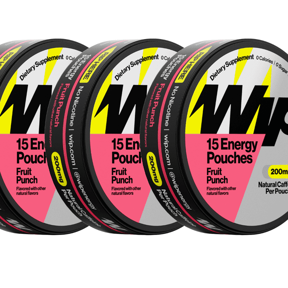 Wip Fruit Punch 200mg 3 Pack (15 Pouch)
