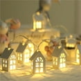 thumbnail image 3 of Luces navideñas, luces navideñas LED, luces pequeñas con forma de casa pequeña, cadena de luces decorativas navideñas construidas para durar, 3 of 8