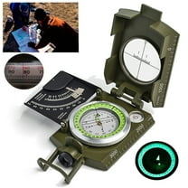 Fankiway Military Aiming Navigation Compass with inclinometer,Military Pocket Metal Sighting Compass Clinometer Hiking Camping, Home & Kitchen Product