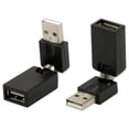 thumbnail image 1 of 360º Swivel Adjustable Angle USB 2.0 Male to Female Adapter Cable Converter, 1 of 7