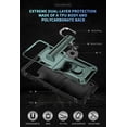 thumbnail image 6 of for Samsung Galaxy Z Flip 4 Case, Galaxy Z Flip 3 Case with Hinge Protection and 360°Rotate Ring Magnetic Kickstand Heavy Duty Protective Case for Samsung Galaxy Z Flip 3/4 Phone (MintGreen), 6 of 15