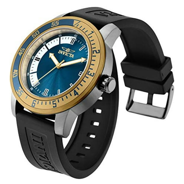 Reloj de Cuarzo de Silicona Invicta Specialty 45mm Negro Modelo 35779