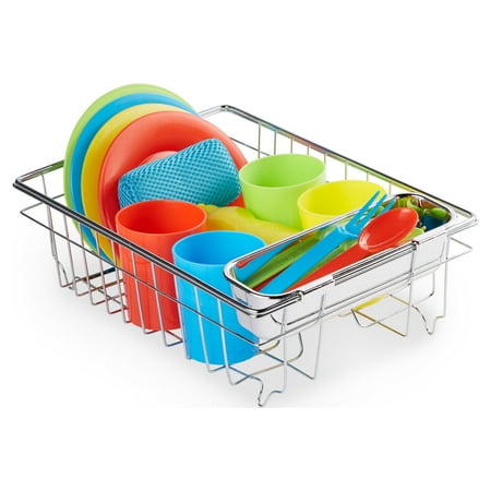 Melissa & Doug Let's Play House! Wash & Dry Dish Set