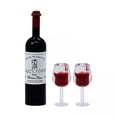 thumbnail image 1 of 5x Botellas de Vino en Miniatura para Casa de Muñecas, Vasos para Bebidas, Juego de Simulación, Accesorio de Bebida para Casa de Muñecas, Cafeterías, 5 piezas, 1 of 8