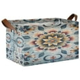 thumbnail image 2 of Ryvnso Bohemian Floral Medallion Storage Bins Large Basket Foldable Cube Toys Organizer with Handles 2 PCs, 2 of 8