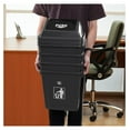 thumbnail image 6 of Plastic Trash Cans with Lid (4 Pack), 5 Gallon Kitchen Garbage Bins - Grey - Indoor/Outdoor Use - Durable & Odor Reducing - Office, Home, Classroom, 6 of 7