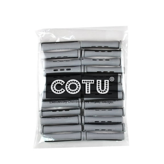 36 pc of COTU (R) Hair Perm Rods Short Size - Gray Color