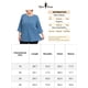 thumbnail image 2 of Blude talgrande pamujer, cuello redondo, medsolapa, man3/4, blusas básicas Azul 4XL, 2 of 6