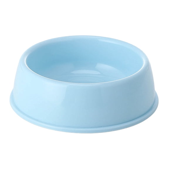 Non-slip Pet Bowl, Food Grade Plastic Cat Dog Bowl, Spill Proof Food Water Bowl for Cats Dogs, Thickened Easy to Clean, Indoor Outdoor Use, Blue