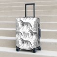 thumbnail image 6 of Disketp German Shepherd Dog Elastic Travel Luggage Cover Travel Suitcase Protective Cover For Trunk Case Apply To 18''-32'' Suitcase Cover-Medium, 6 of 7