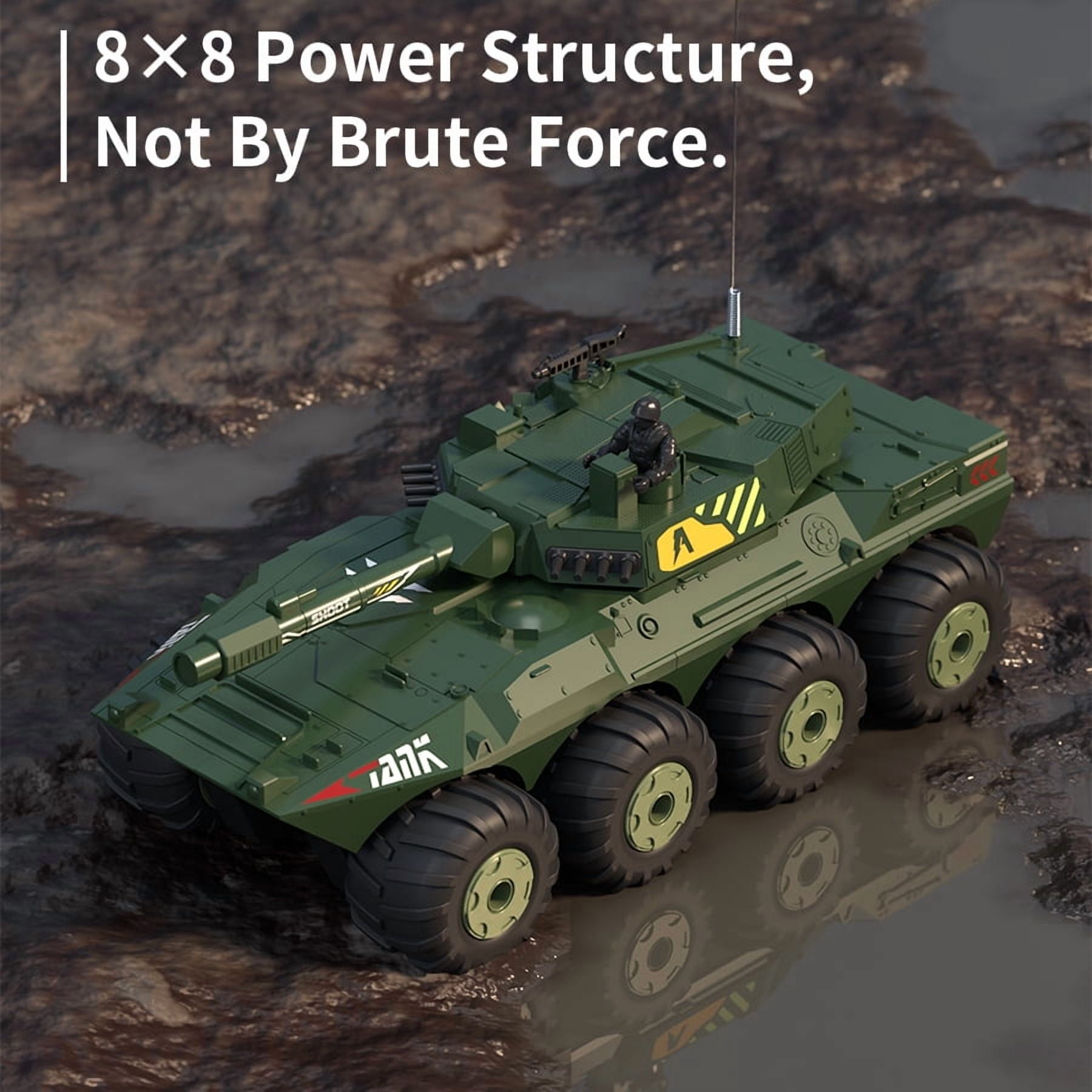 Remote Control Tank,High Speed,2.4Ghz, 4WD Offroad ,Toy for Adults and Kids