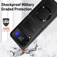thumbnail image 6 of ELEHOLD Slim Case for Samsung Galaxy Z Flip 3,PU Leather Skin-Friendly Invisible Hidden Kickstand Full Body Shockproof Protection Case Magnetic MagSafe Compatible,Purple, 6 of 10