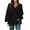 Black, variant on Oalirro Black Womens Long Sleeve Tops Dressy Casual V Neck Solid Womens Casual Blouses