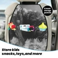 thumbnail image 5 of Fuzoiu Heroic Lion Encounter Print 2 Pack Kick Mat Back Seat Protector With 3 Storage Pockets, Universal Car Seat Back Organizer For Kids Pets, Waterproof Backseat Protector For Most Car, 5 of 8