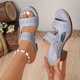 thumbnail image 2 of Sandalias de la Boca Del Pez Del Tacón Del Bloque Brillante de las Zapatillas de Verano de las Mujeres, Zapatos de la Correa Del Tobillo Del Tacón Grueso Del Cuero de Patente, 2 of 9