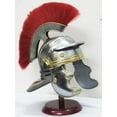 thumbnail image 2 of Thor Instruments Medieval Roman Officer Centurion Helmet Historical Armor Helmet with Red Plume Home Decor gift, 2 of 8