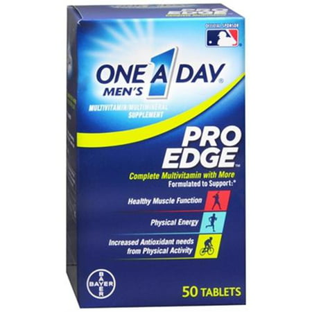One-A-Day Pro Edge hommes complets multivitamines 50 comprimés (pack de 6)