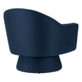 thumbnail image 4 of Swivel Armchair Chair, Midnight Blue, Velvet, Living Kitchen Cafe Bistro Hospitality Restaurant, Modern Contemporary Boutique HB34751, 4 of 9