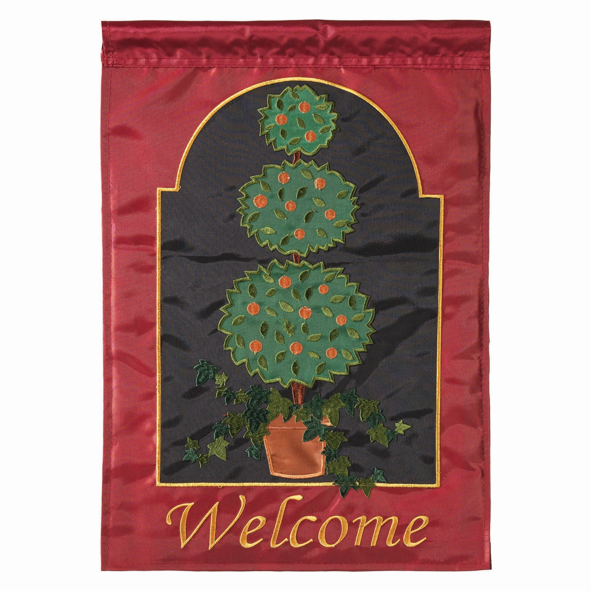42" Classic Topiary Garden Flag