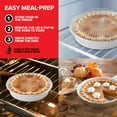thumbnail image 5 of 9" Round Aluminum Foil Pans with Lids (40 Pack) Pie Tins Disposable 9 Inch with Lid, To-Go Containers for Pies, Cheesecake, Cinnamon Rolls, Flan, 2" Deep Dish Cake Pan for Holidays, 5 of 7