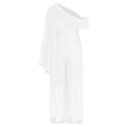 thumbnail image 5 of Alvivi Kids Girls Chiffon Romper Sleeveless Summer Jumpsuits Casual Wedding Birthday Party Outfits Ivory 8, 5 of 6