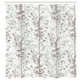 thumbnail image 2 of Ambesonne Modern Shower Curtain, Trees of Forest Illustration, 69"Wx84"L, Pearl Umber, 2 of 4