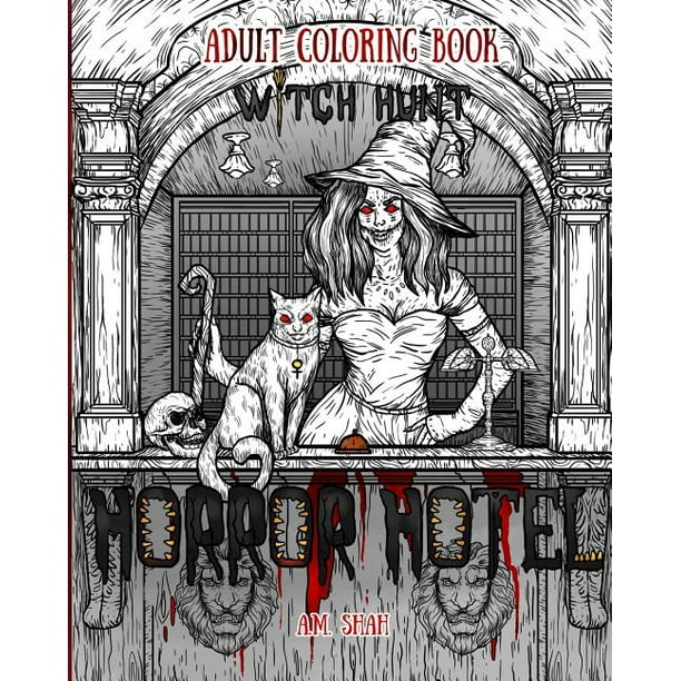 Horror Hotel Adult Coloring Book Horror Hotel Witch Hunt Series 3 Paperback Walmart Com Walmart Com