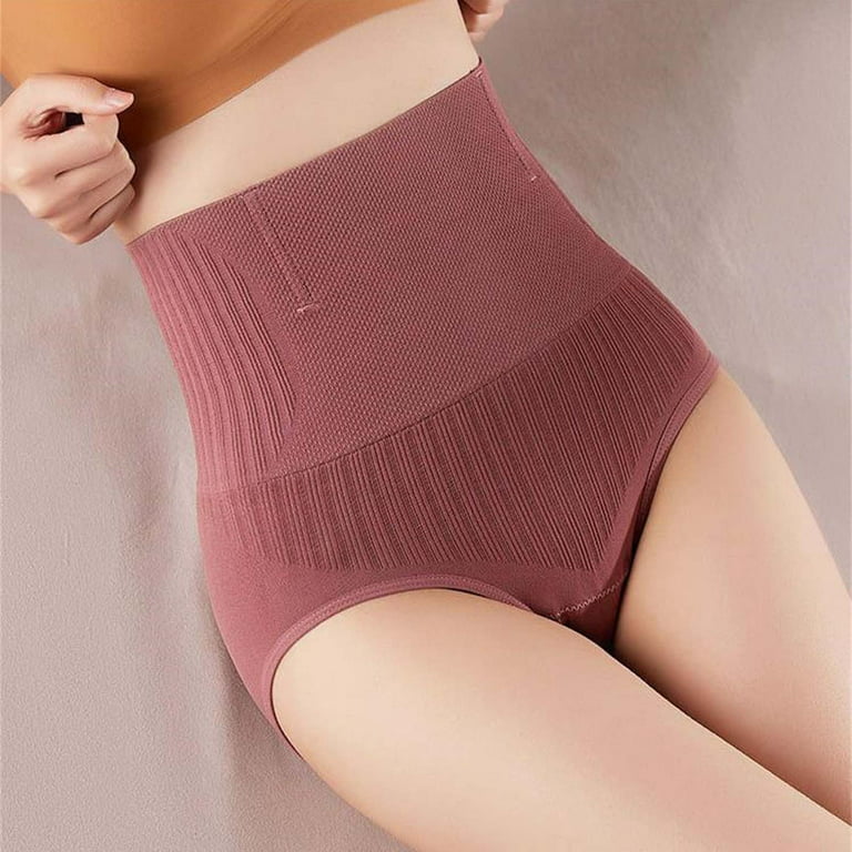 Up to 65% off Womens Underwear Comfortable Ladies Anion Comfortable Solid  Color Large Size High Waist Warm Belly Hip Lift Thin Waist Panties Underwear