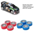 thumbnail image 3 of Wweixi 4piece 26.5mm Racing Tire Metal Wheel Rim For 1/28 Wltoys K969 K979 K989 Metal Upgraded Color Racing Tire WLtoys black+red, 3 of 6