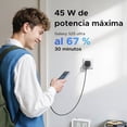 thumbnail image 3 of cargador ugreen 45w gan carga rapida para celular, 3 of 5