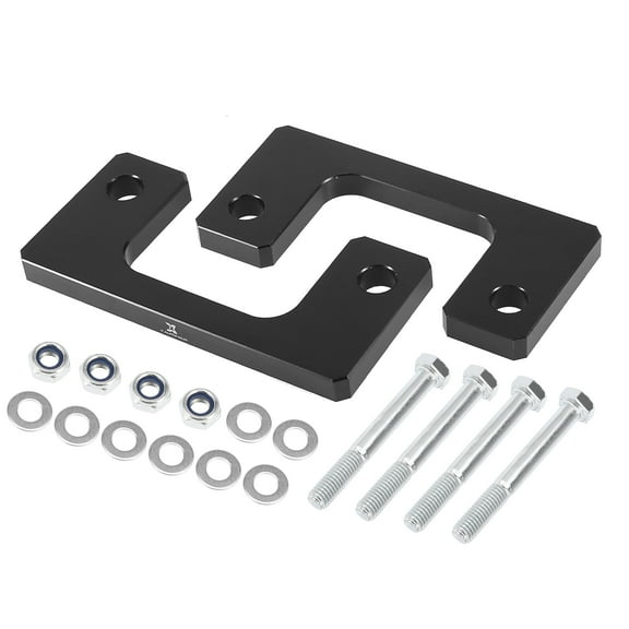 0.5 inch Black Front Leveling Lift Kit Suspension Spring Strut Spacer Lift Spacers for Chevrolet Silverado 1500 07-19