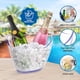 thumbnail image 2 of Ice Bucket- Clear Acrylic Champagne Bucket with Easy-to-Carry Handles - Good for up to 2 Wine or Champagne Bottles (2 Pack), 2 of 5