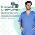 thumbnail image 7 of Natural Uniforms Men Scrub Set, Men Medical Uniforms 102 (Ceil Blue, X-Small), 7 of 7