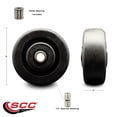 thumbnail image 2 of SCC - 4" Polyolefin Wheel Only w/Roller Bearing - 1/2" Bore - 450 lbs Capacity, 2 of 2